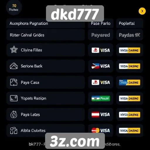 Exploração das opções de pagamento no dkd777